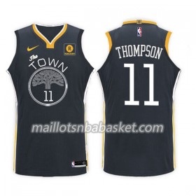 Maillot Homme Golden State Warriors Klay Thompson 11 Nike 2017-18 Noir Swingman